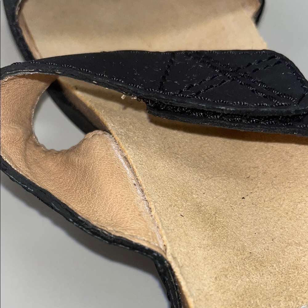 Dansko Black Women's leather upper Sandals size 38 - Picture 2 of 8